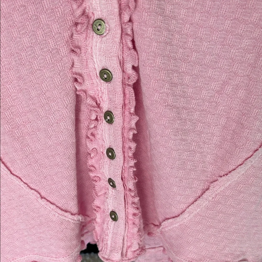 We The Free Light Pink Button-Down Top - Picture 2 of 6